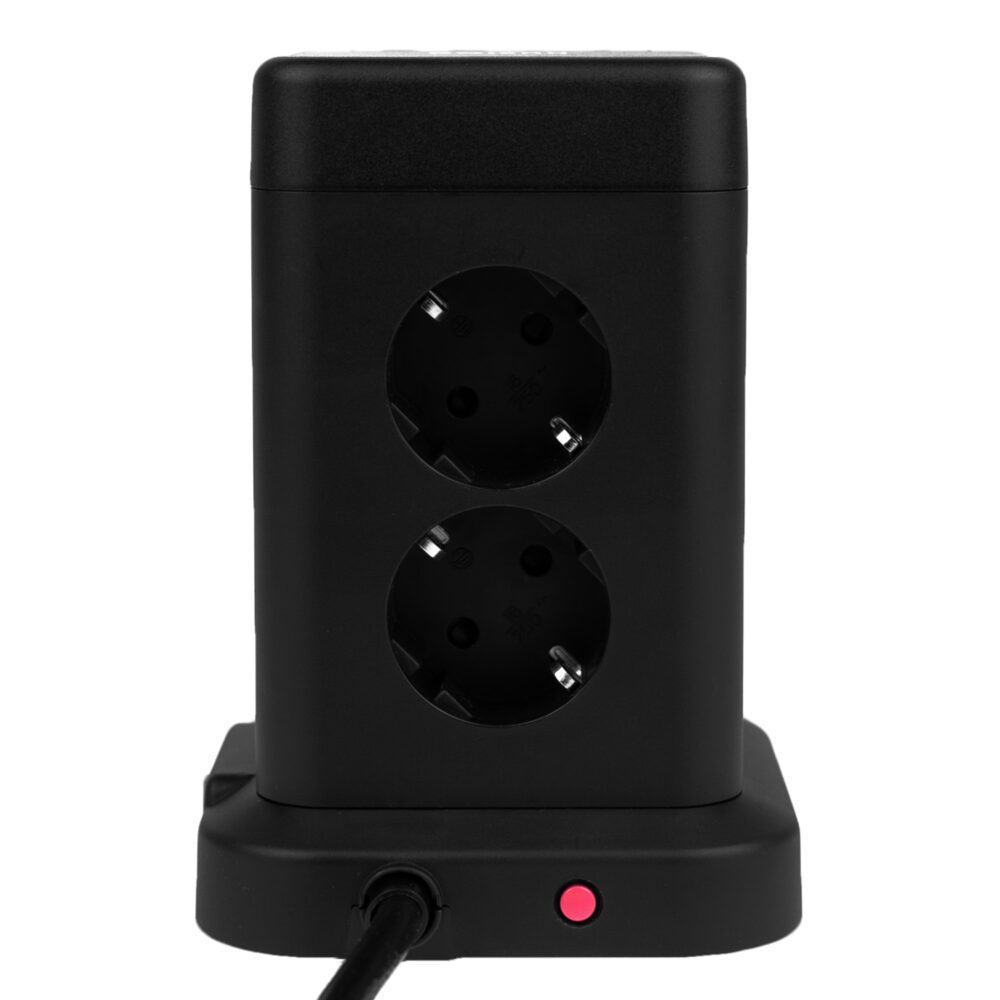 Huslog Vertical Extension Cord with USB