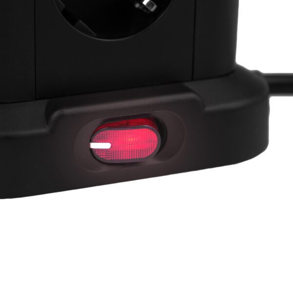 Huslog Vertical Extension Cord with USB