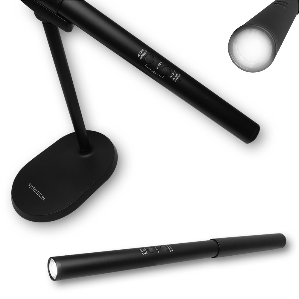 431987_oryg Svensson Desk lamp/flashlight 2in1 AMSTERDAM magnetic-detatchable 8W black