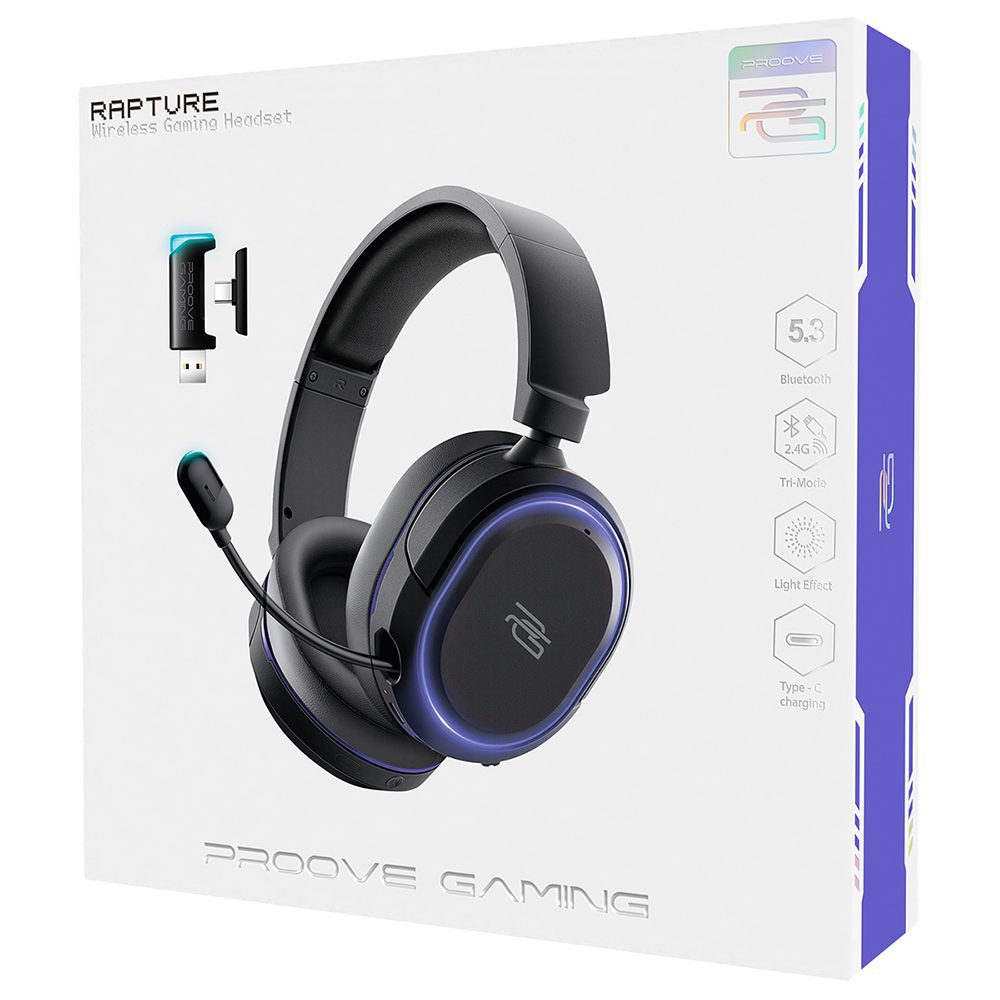Proove wireless headset Gaming Rapture black