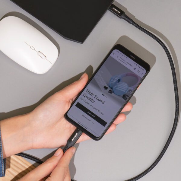 Proove cable Speed Line USB-C - USB-C 1m 240W black