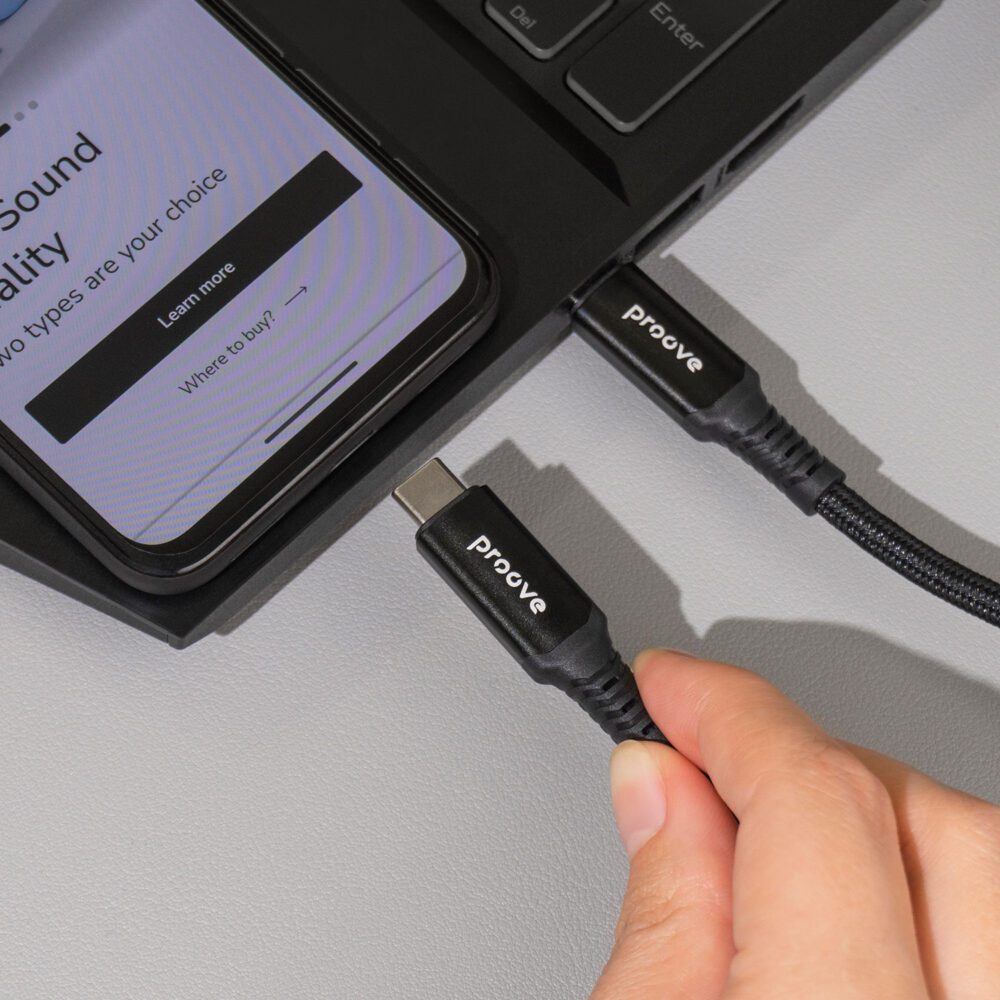 Proove cable Speed Line USB-C - USB-C 1m 240W black