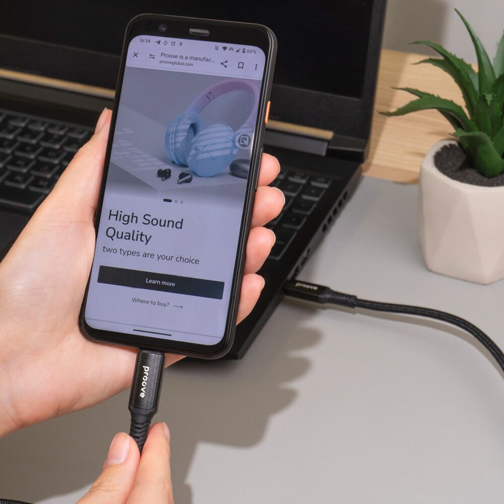 Proove cable Speed Line USB-C - USB-C 1m 240W black