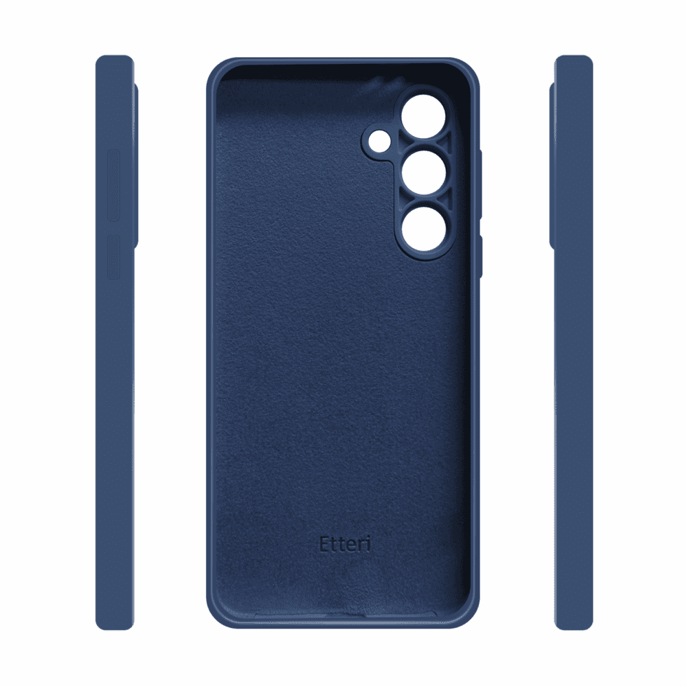 Etteri Silicone case for Samsung Galaxy S24 FE dark blue