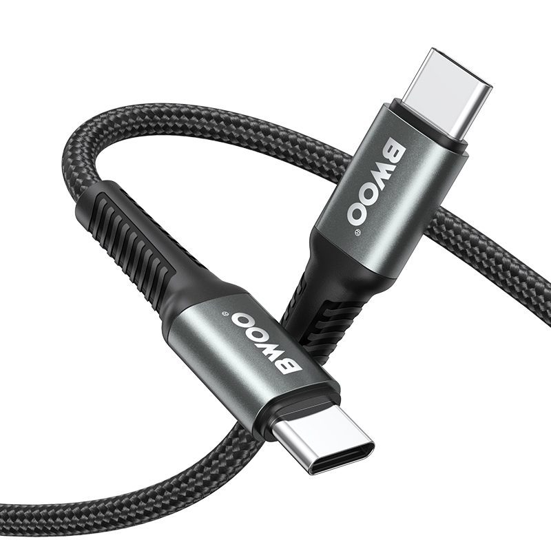 433585_oryg BWOO Braided Cable USB-C - USB-C 3m 60W black