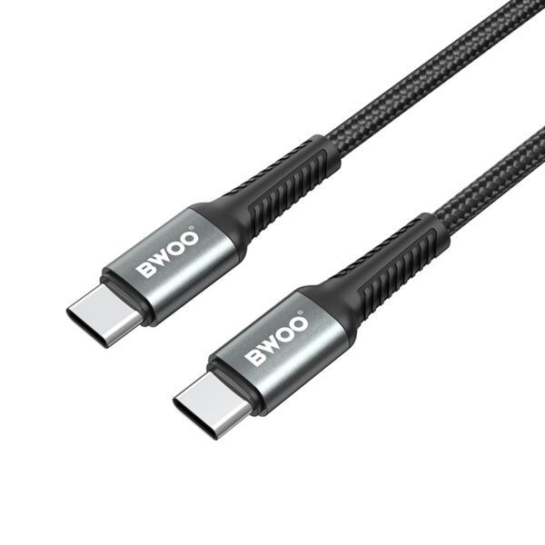 433586_oryg BWOO Braided Cable USB-C - USB-C 3m 60W black