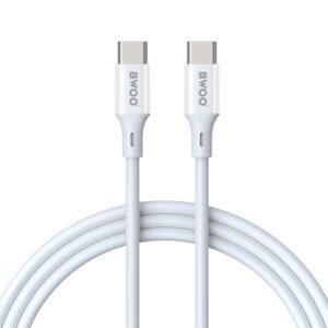 BWOO Cable USB-C - USB-C 2m 60W ABS + TPE white
