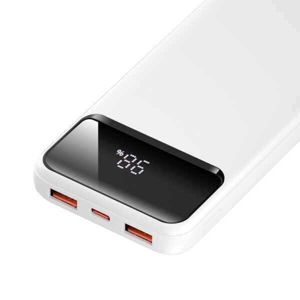 BWOO Ultra thin 22,5W 10000 mAh power bank, white