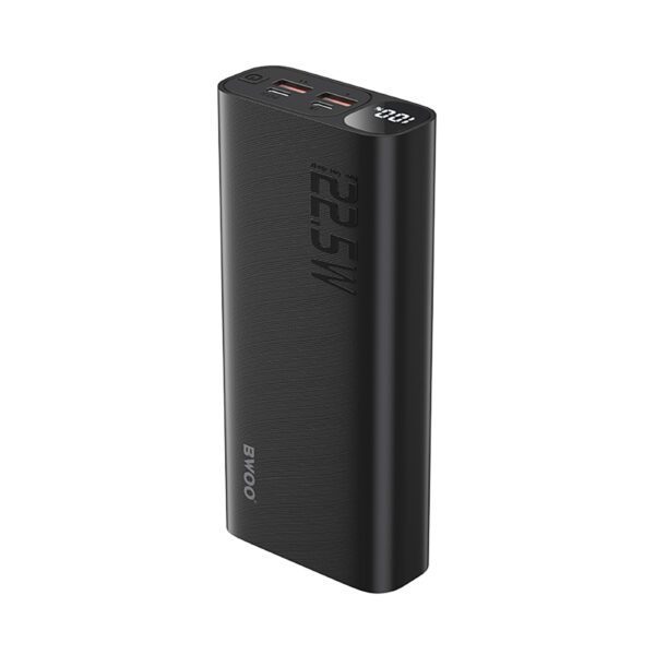 BWOO 22,5W 20000 mAh power bank with LCD screen, black