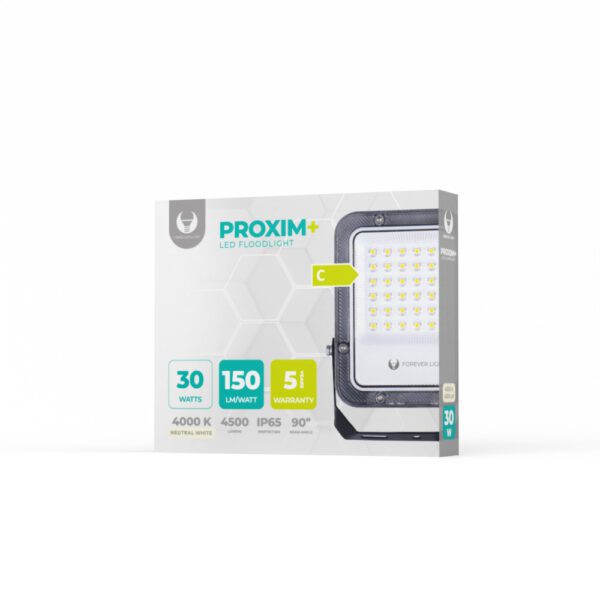 Floodlight LED PROXIM+ 30W 4000K 4500lm 230V IP65 Forever Light 150lm/W 5 years warranty
