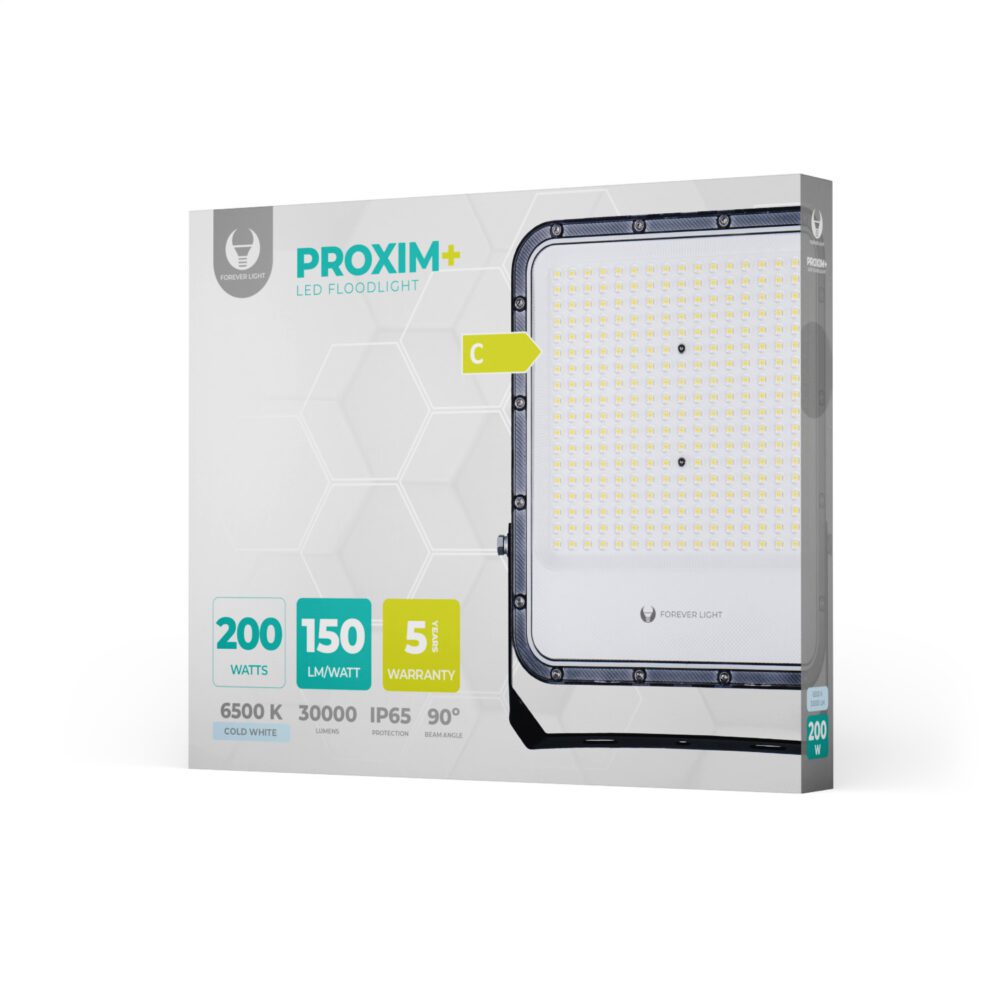 Floodlight LED PROXIM+ 200W 6500K 30000lm 230V IP65 Forever Light 150lm/W 5 years warranty