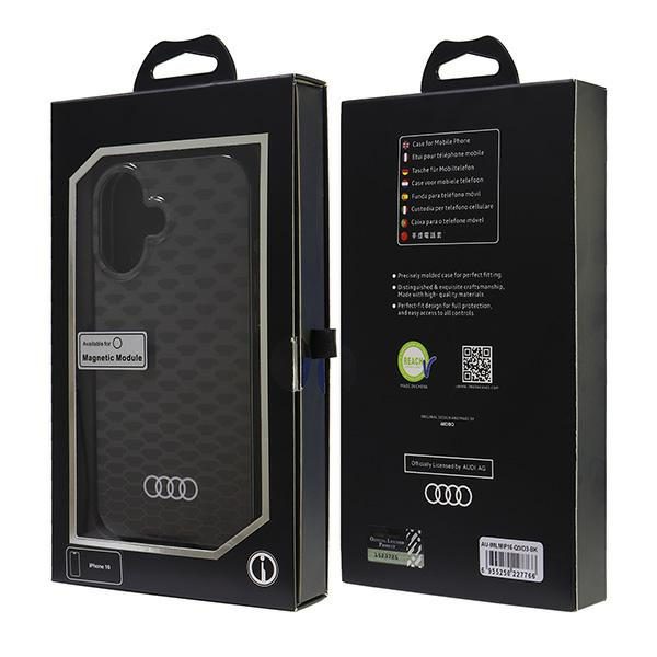 Audi IML Stitching Pattern MagSafe case for iPhone 16 6.1" black