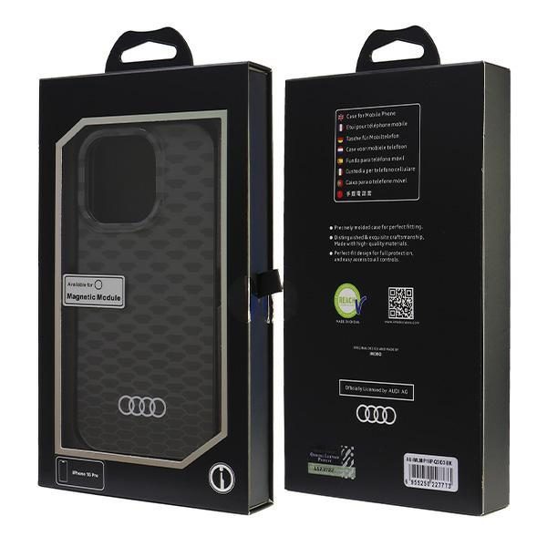 Audi IML Stitching Pattern MagSafe case for iPhone 16 Pro 6.3" black