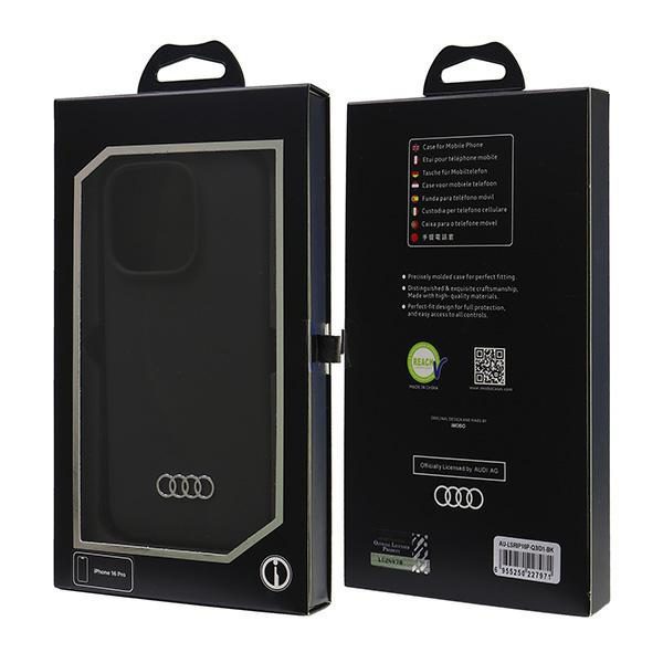 Audi Silicone case for iPhone 16 Pro 6.3" black