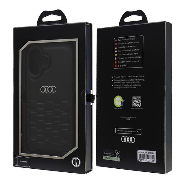 Audi Synthetic Leather case for iPhone 16 6.1" black