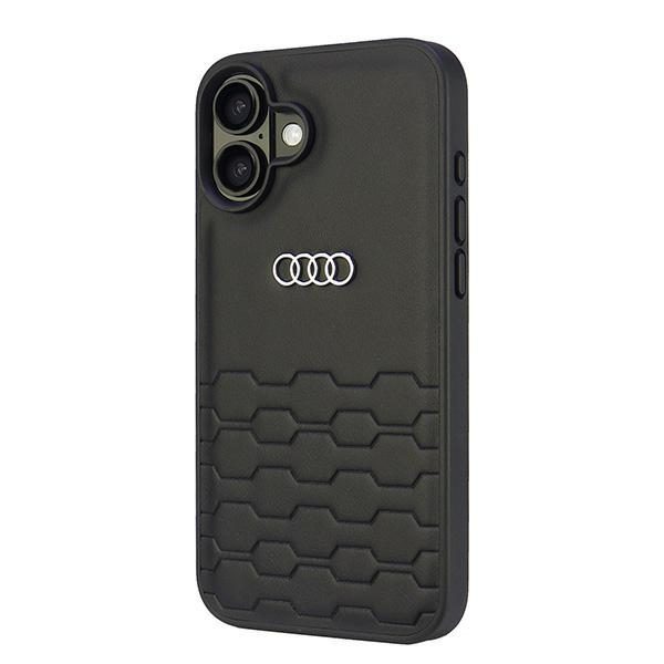 Audi Synthetic Leather case for iPhone 16 Plus 6.7" black