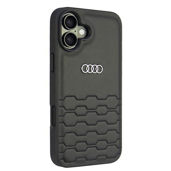 Audi Synthetic Leather case for iPhone 16 Plus 6.7" black