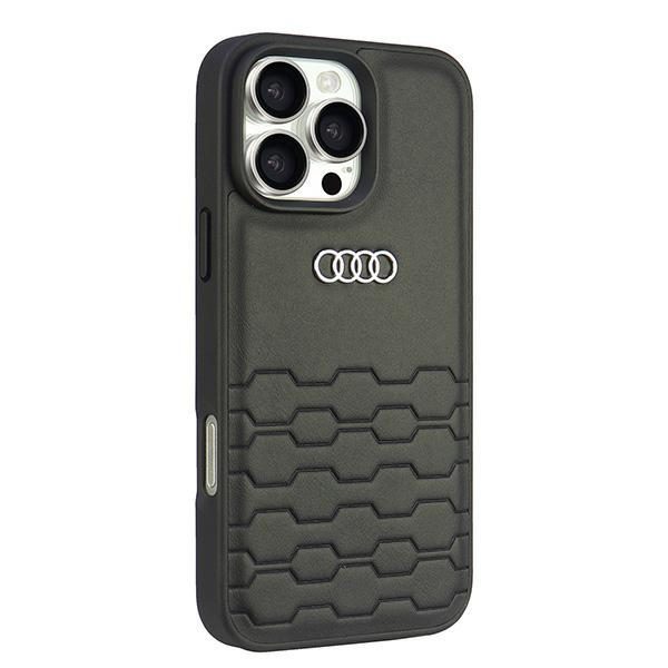 Audi Synthetic Leather case for iPhone 16 Pro Max 6.9" black