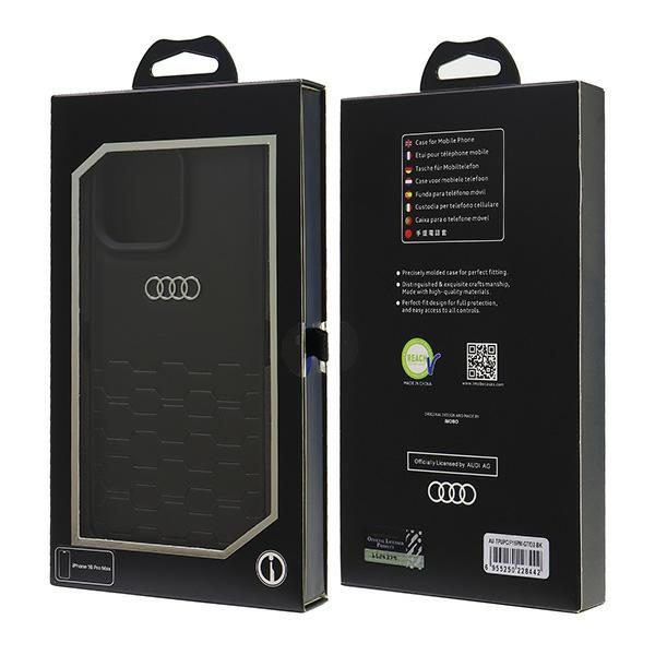 Audi Synthetic Leather case for iPhone 16 Pro Max 6.9" black