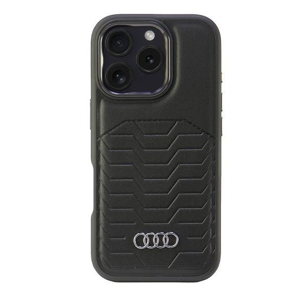 Audi Synthetic Leather MagSafe case for iPhone 16 Pro 6.3" black