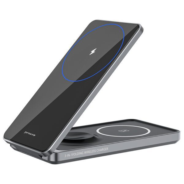 Proove wireless charger Metal Edge 3 in 1 gray