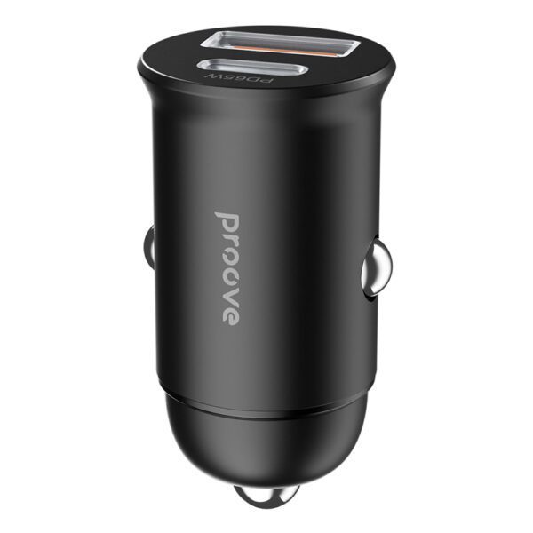 Proove Tiny Power Pro PD car charger USB-C + USB-A 65W black