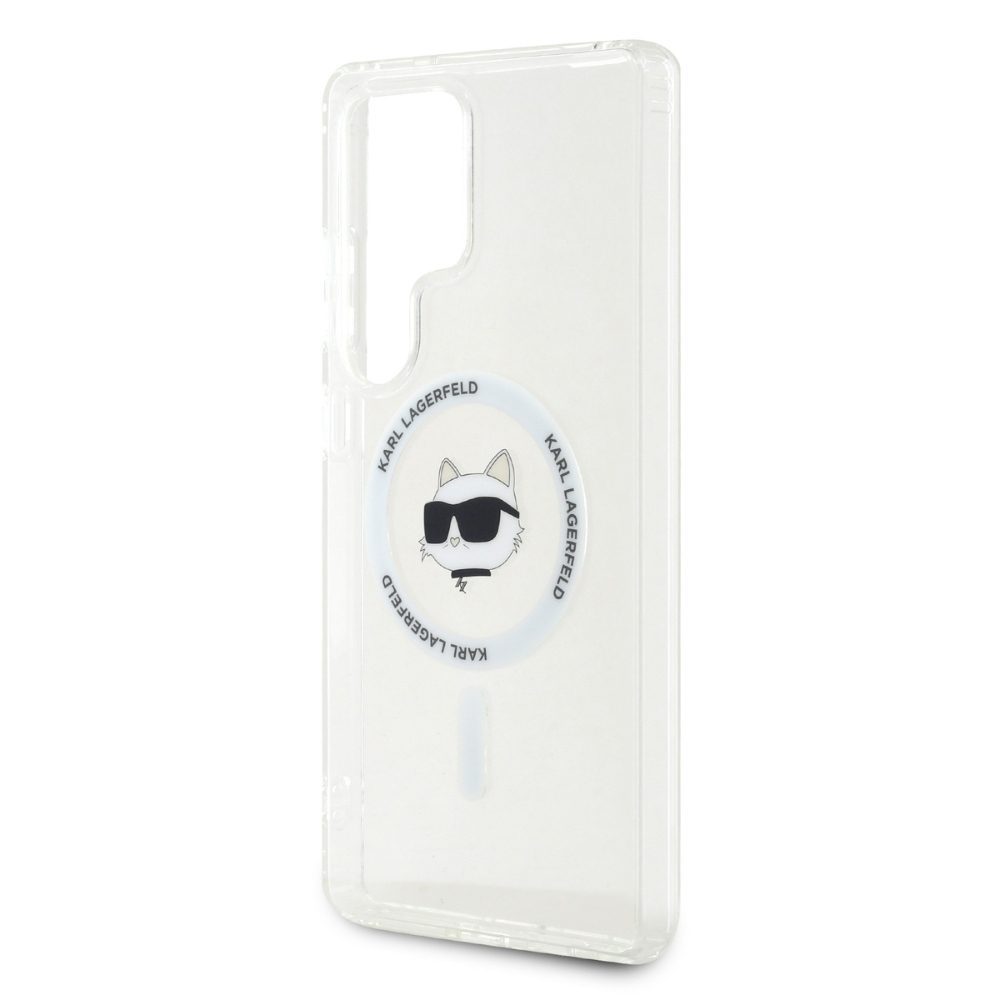Karl Lagerfeld HC Magnetic IML Metal Choupette Head case for Samsung Galaxy S25 Ultra white