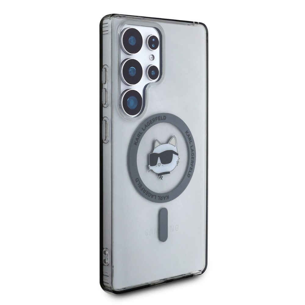 437391_oryg Karl Lagerfeld HC Magnetic IML Metal Choupette Head case for Samsung Galaxy S25 Ultra black
