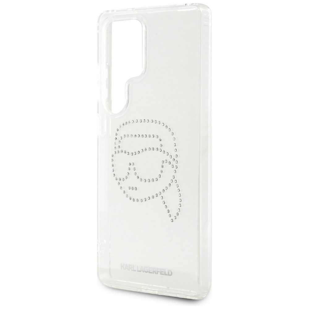 Karl Lagerfeld HC IML Rhinestones K Head case for Samsung Galaxy S25 Ultra transparent