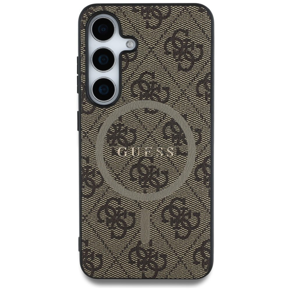 437612_oryg Guess HC Magnetic PU 4G Ring Classic Logo case for Samsung Galaxy S25 brown