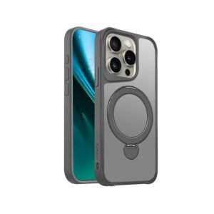 438633_oryg Etteri Matt Mag Ring case for iPhone 15 Pro 6,1" grey