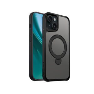 438733_oryg Etteri Matt Mag Ring case for iPhone 15 6,1" black