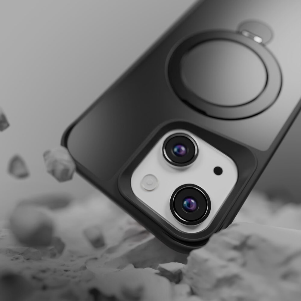 438738_oryg Etteri Matt Mag Ring case for iPhone 15 6,1" black