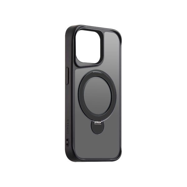 Etteri Matt Mag Ring case for iPhone 15 Pro Max 6,7" black