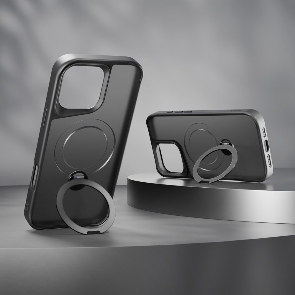 Etteri Matt Mag Ring case for iPhone 16 Pro 6,3" black