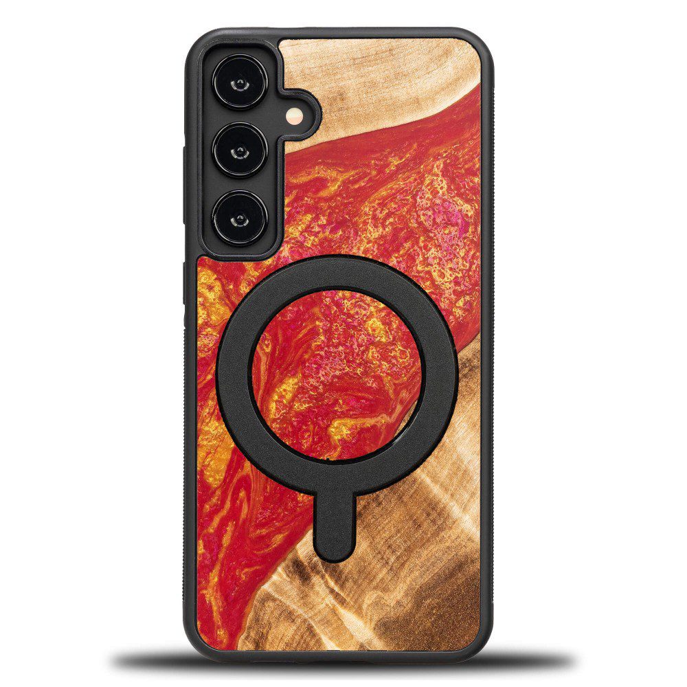 439205_oryg Bewood Unique case for Samsung Galaxy S24 Plus Neons Paris with MagSafe