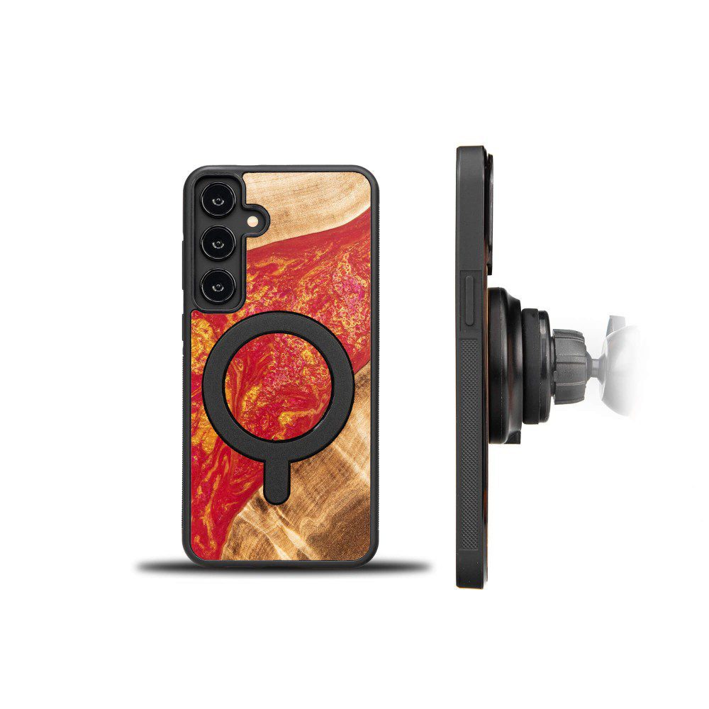 439206_oryg Bewood Unique case for Samsung Galaxy S24 Plus Neons Paris with MagSafe