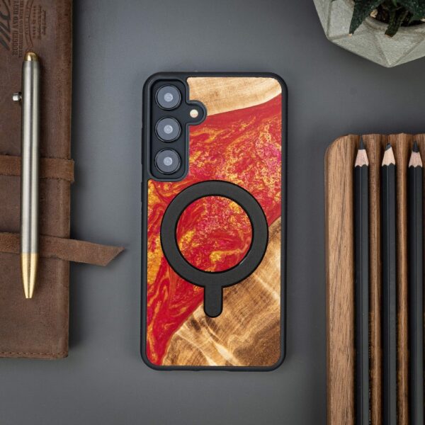 439207_oryg Bewood Unique case for Samsung Galaxy S24 Plus Neons Paris with MagSafe