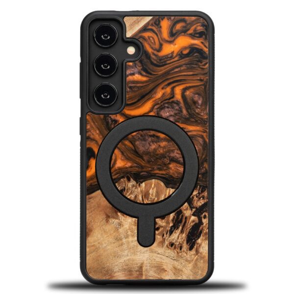 439229_oryg Bewood Unique case for Samsung Galaxy A55 5G Orange with MagSafe