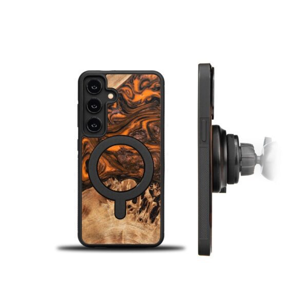 439230_oryg Bewood Unique case for Samsung Galaxy A55 5G Orange with MagSafe