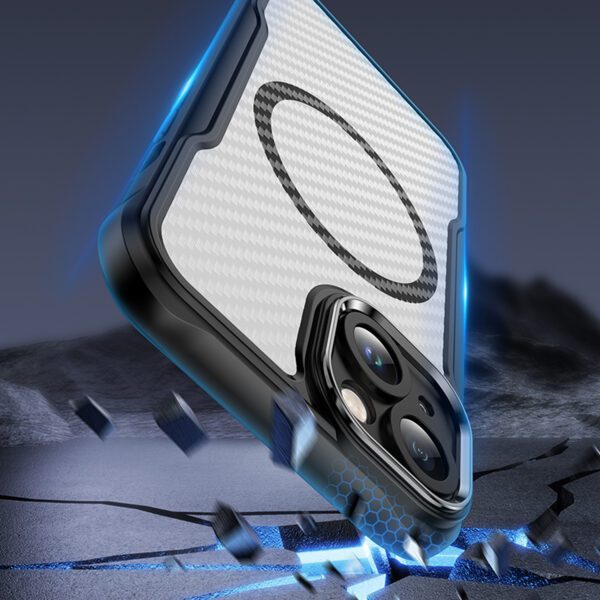 Defender Carbon Mag case for iPhone 14 6,1" black