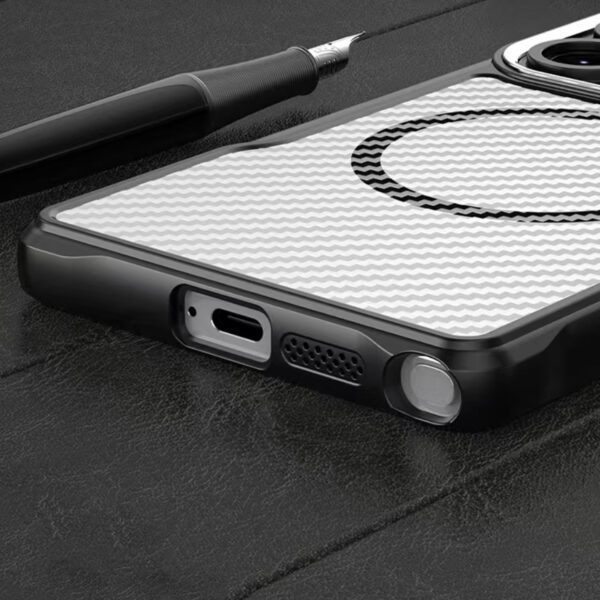 Defender Carbon Mag case for Xiaomi Redmi 15 4G EU / 15 5G EU (171,08 x 82,05 x 8,55) black