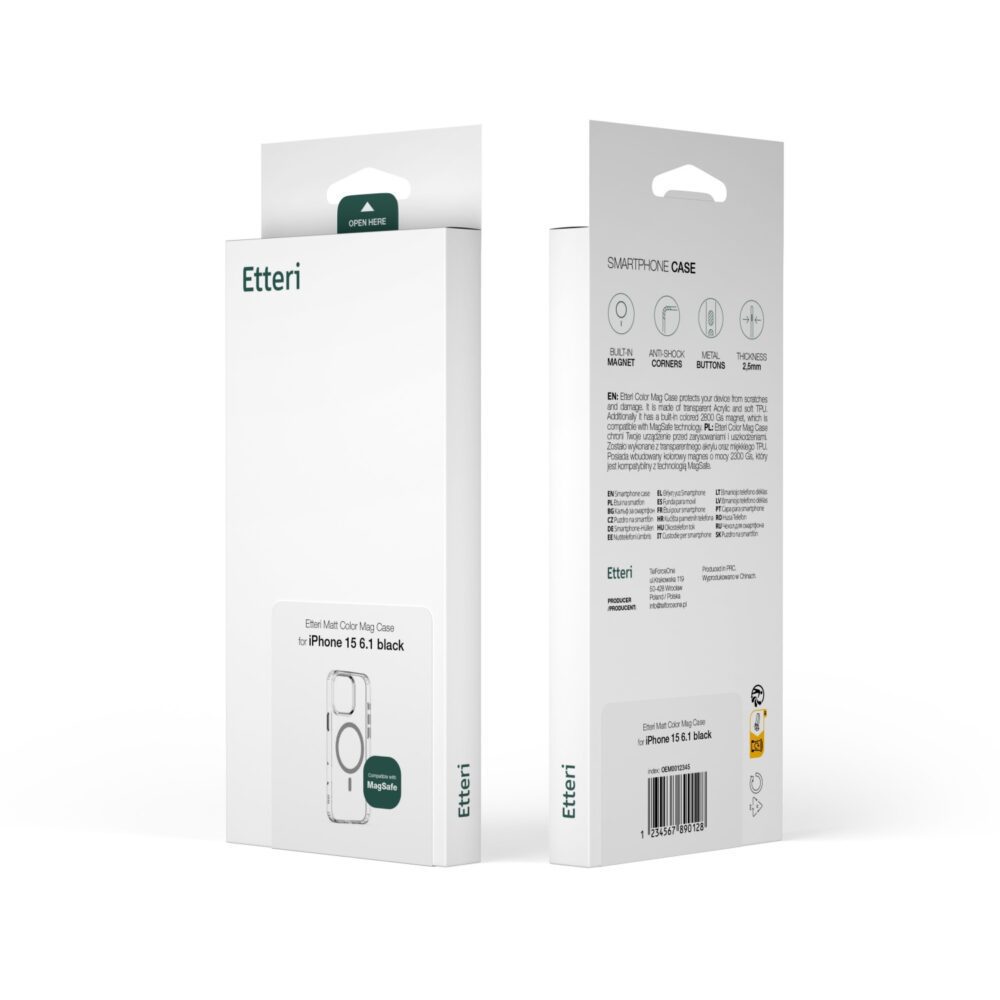 441709_oryg Etteri Color Mag case for iPhone 15 6,1" grey