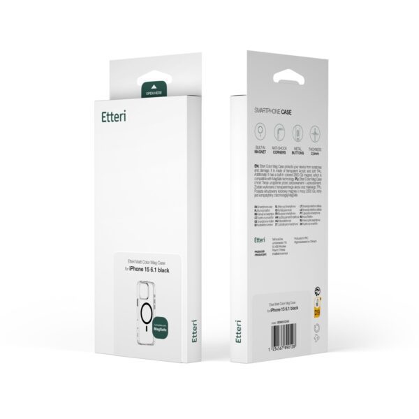 Etteri Color Mag case for iPhone 16 Pro Max 6,9" black