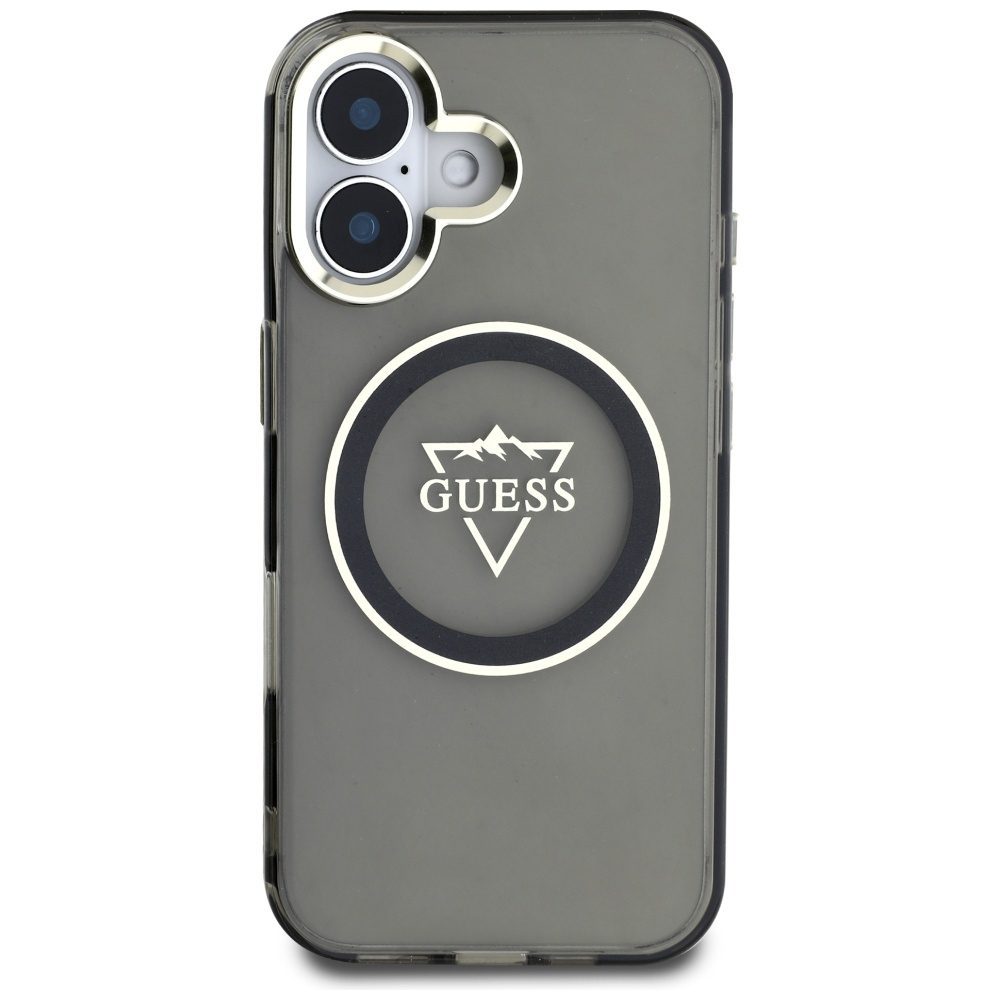 442027_oryg Guess Hardcase MagSafe IML Metal Mountain Logo Case for iPhone 16 6,1" Black