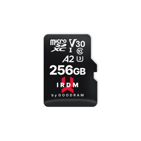 442441_oryg GoodRam memory card IRDM 256GB microSD UHS-I U3 V30 with adapter