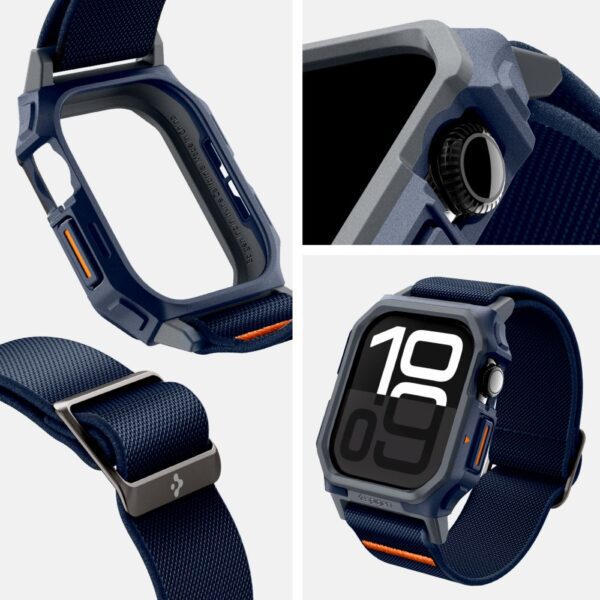 Spigen Lite Fit "Pro" case for Apple Watch 10 (46mm) Navy Blue