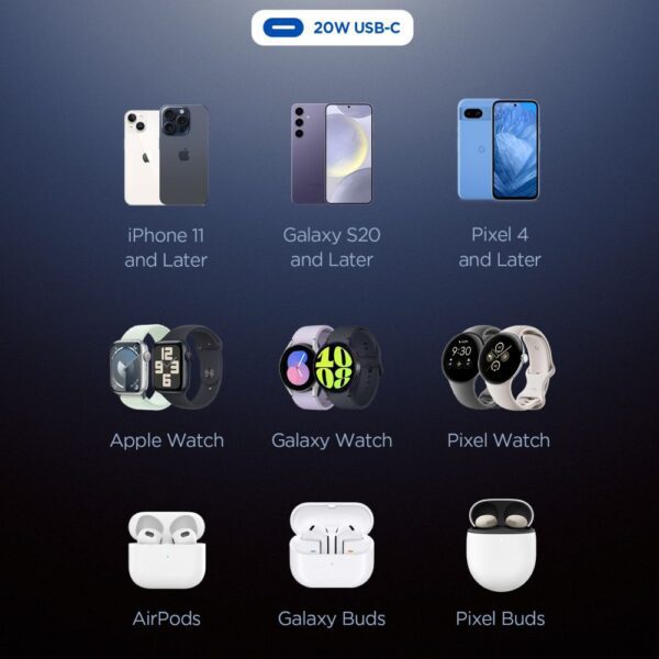 Spigen Essential EE201EU 1-Port 20W Wall Charger Black