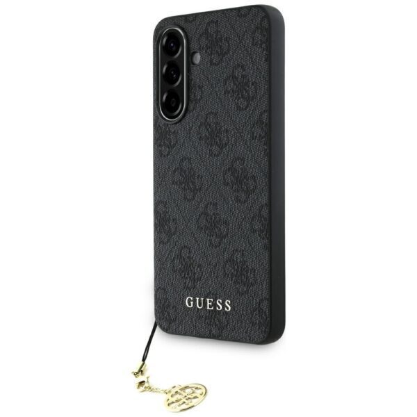 Guess HC PU 4G Charm case for Samsung Galaxy A56 Black
