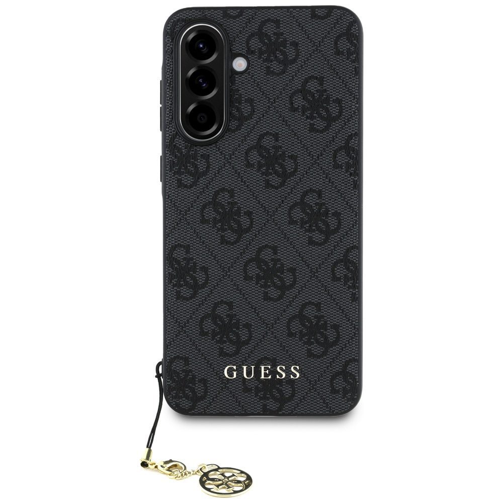 Guess HC PU 4G Charm case for Samsung Galaxy A56 Black